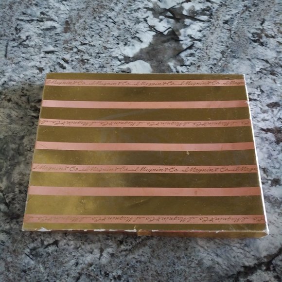 I MAGNIN BRAND NEW WHITE SILK SCARF WITH RED BUTTERFLIES AND RED FLOWERS - Picture 6 of 7